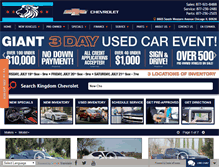 Tablet Screenshot of kingdomchevy.com